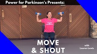 Power for Parkinsons Move amp Shout FullLength AtHome Exercise Class [upl. by Kimmy291]