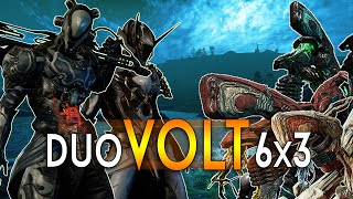 WARFRAME Duo 6x3 Eidolon Hunt  Builds amp TIPS  2 Volts vs 18 Eidolons [upl. by Dalli]