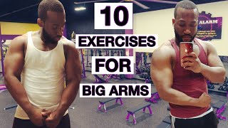 Planet Fitness Arm Workout Huge Pump [upl. by Hnacogn]