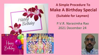 Making A Birthday Special A Simple Procedure [upl. by Nomar]