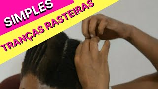 Como fazer tranças rasteiras no cabelo curto sozinha  tutorial [upl. by Rayle]