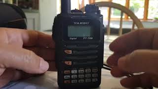 Yaesu FT70D  Full reset [upl. by Courtland]