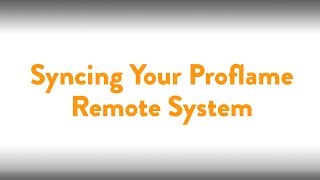 Fireplace How To Syncing Your Sit Proflame Remote System [upl. by Nortna]