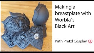 How to make a BREASTPLATE with Black WORBLA for your Princess Celestia cosplay [upl. by Rianon365]