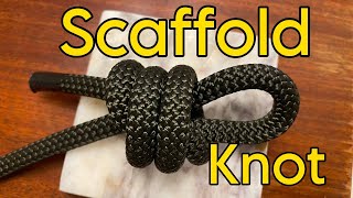 How to tie the scaffold knot [upl. by Ahsemot]