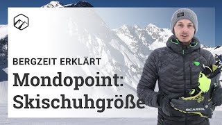 Mondopoint Finde deine Skischuhgröße Größentabelle und Umrechnung  Bergzeit [upl. by Higgs]