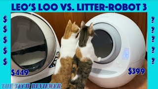 Leo’s Loo Automatic SelfCleaning Litter Box Unboxing Review amp LitterRobot 3 Comparison [upl. by Gildas456]