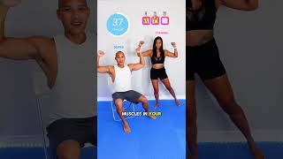 1Minute Beginner LowImpact Jacks Routine homeworkout walk beginnerworkout lowimpactmovement [upl. by Innoj198]