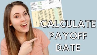 How To Calculate Debt Payoff Date  Loan Amortization Schedule Tutorial [upl. by Cadmar]