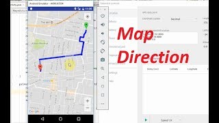 Android tutorial How to get directions between 2 points using Google Map API [upl. by Hedelman]