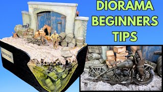 DIORAMA building for beginners I 6 EASY STEPS WW2 WLA Harley 135 tutorial [upl. by Vasti]