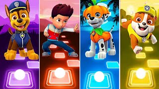 Paw Patrol  Chase 🆚 Ryder 🆚 Marshall 🆚 Marshall 🎶 Tiles Hop EDM Rush [upl. by Docile211]