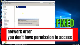 How to Fix Network Error you dont have Permission to Access [upl. by Naehs]