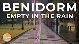 Wet Walk in Benidorm 🌧 [upl. by Delphinia]