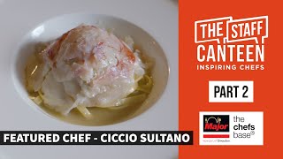 2 Michelin star chef Ciccio Sultano cooks pasta fish prawn amp almond tartare recipes [upl. by Jeromy857]