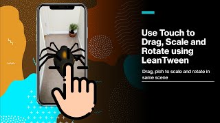 Use touch to scale rotate and drag AR objects  UNITY AR Foundation ARKit amp ARCore  LeanTween [upl. by Jezabelle]