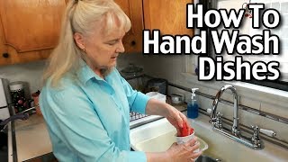 How To Wash Dishes By Hand  Wash Dishes Efficiently Using Less Water [upl. by Pall97]