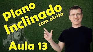 PLANO INCLINADO COM ATRITO  DINÂMICA  AULA 13  Prof Marcelo Boaro [upl. by Kruse]