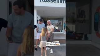 Conor McGregor is seen walking with Dee Devlin on the streets of Marbella mcgregor fans marbella [upl. by Kiyoshi]