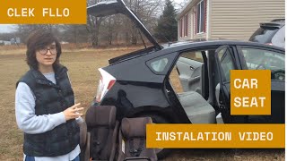 Clek Fllo Car Seat Installation [upl. by Megdal43]