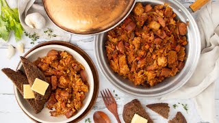 Hearty Bigos Polish Hunters Stew Recipe [upl. by Oiceladni257]