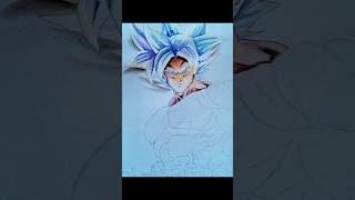 Goku ultra instinct water color painting🎨 gokuultrainstinct gokuart shorts trending subscribe [upl. by Alyks116]