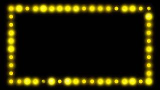 Marquee Border Lights  HD Video Background Loop [upl. by Haiasi]