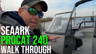 2020 SeaArk ProCat 240 Walkthrough [upl. by Yadroc]