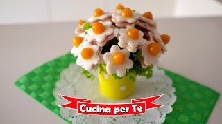 Bouquet di Tramezzini Tutorial  Antipasti creativi [upl. by Fanchet177]