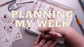 Erin Condren Real Time Weekly Plan with Me [upl. by Ahsirak]