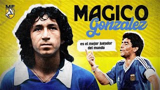 Who is Magico Gonzalez quotThe best player in the worldquot according to Maradona 🤯 [upl. by Ardeid]