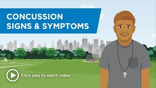 HEADS UP to Youth Sports Coaches Concussion Signs amp Symptoms [upl. by Bluh193]