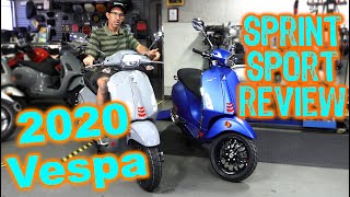 2020 Vespa Sprint 150 Sport [upl. by Notloc]