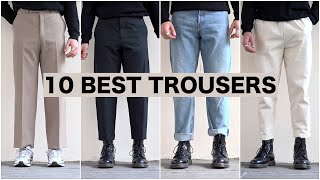 The Best 10 Trousers  Menswear Essentials [upl. by Aleyam]