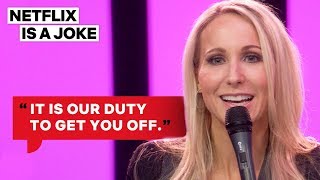 Nikki Glaser Learned About Blue Balls  Netflix Is A Joke [upl. by Drogin783]