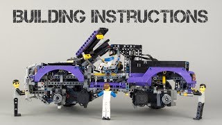 Lego Technic 42069 rc mod with wheels  partial building instructions [upl. by Eeral]