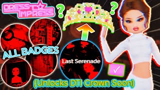 ALL BADGE LOCATIONS In Dress To Impress Update For A SECRET CROWN ITEM Coming SOON  ROBLOX [upl. by Mok131]