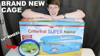 NEW CRITTERTRAIL SUPER HABITAT HAMSTER CAGE [upl. by Tomaso632]