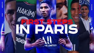 Les premiers pas dAchraf Hakimi à Paris  🎥🔴🔵 [upl. by Larentia]