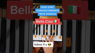 Bella Ciao Easy Piano Tutorial [upl. by Quent]