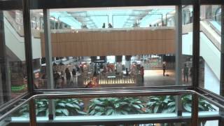 Huge Kone Hydraulic Glass Elevator at Galleria Mall in Houston TX [upl. by Dulci]