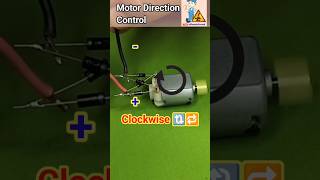 Motor Direction Control Using Diode bridge assembly ll dc motor motor [upl. by Relyuc]