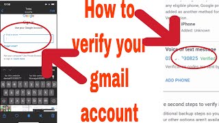 How to verify gmail account from mobile phone  Verifying gmail ID in mobile [upl. by Scharff]