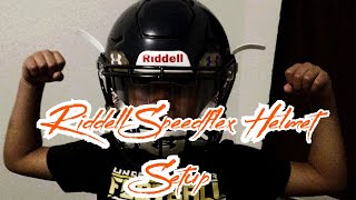 Riddell Speedflex Helmet Setup 2019 [upl. by Enyrehtak577]