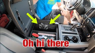 Center console gun holster Secure your security securely [upl. by Oiramel226]