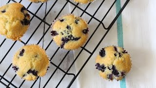 Easy and Moist Blueberry Muffin Recipe [upl. by Ecital]