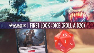 Dice Roll a D20  First Look Adventures In The Forgotten Realms  Magic The Gathering [upl. by Gaivn]