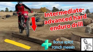 HARD ENDURO SKILLS AT HOME [upl. by Cupo327]