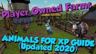 199120 Player Owned Farms XP Guide Runescape 3 Updated for 2020 [upl. by Aidroc921]