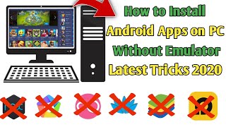 How to Install Android Apps on PC  Without Emulator 2021  Athi4Tech [upl. by Inaliak]